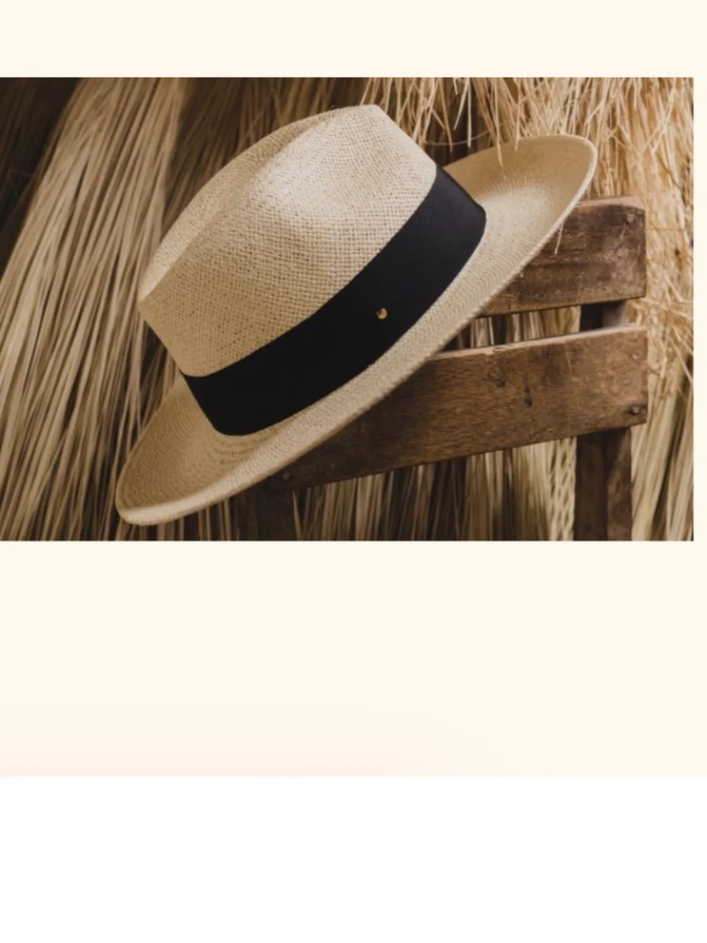 NWOT Cuyana Panama Ecuador Straw Hat size 59 - Large, XL Never Used ?Packable?